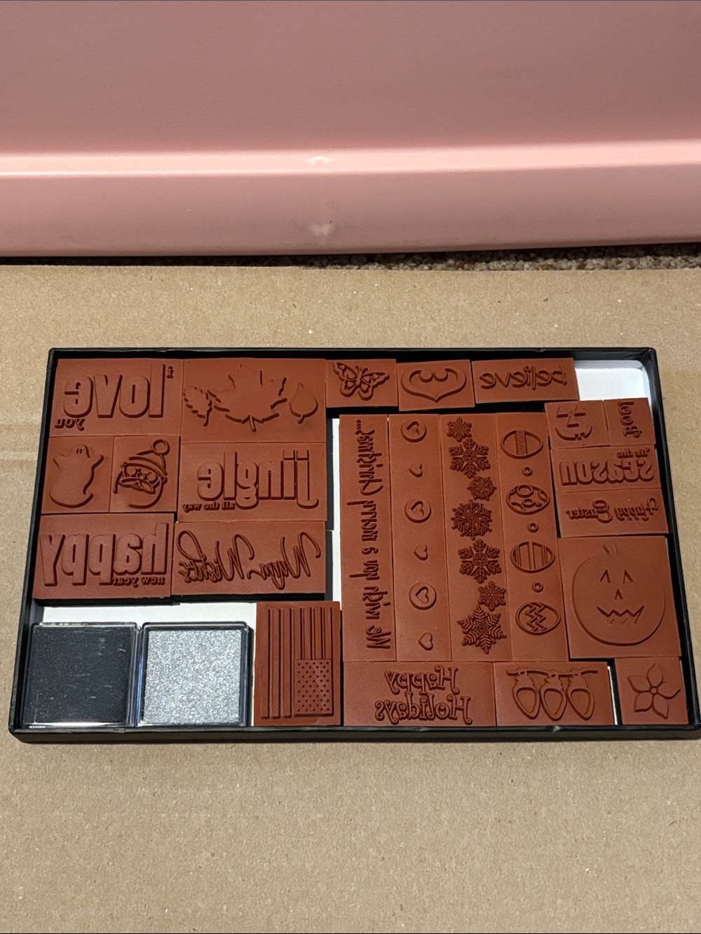 Holiday Rubber Stamp Set of 23